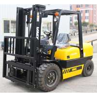 4ton Diesel Forklift Truck CPCD40 Pallet Fork Lift 45kW Engine 4000kg with Clamp Attachment